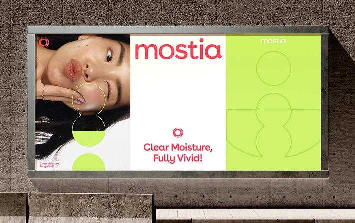 Mostia outdoor skincare campaign visual
