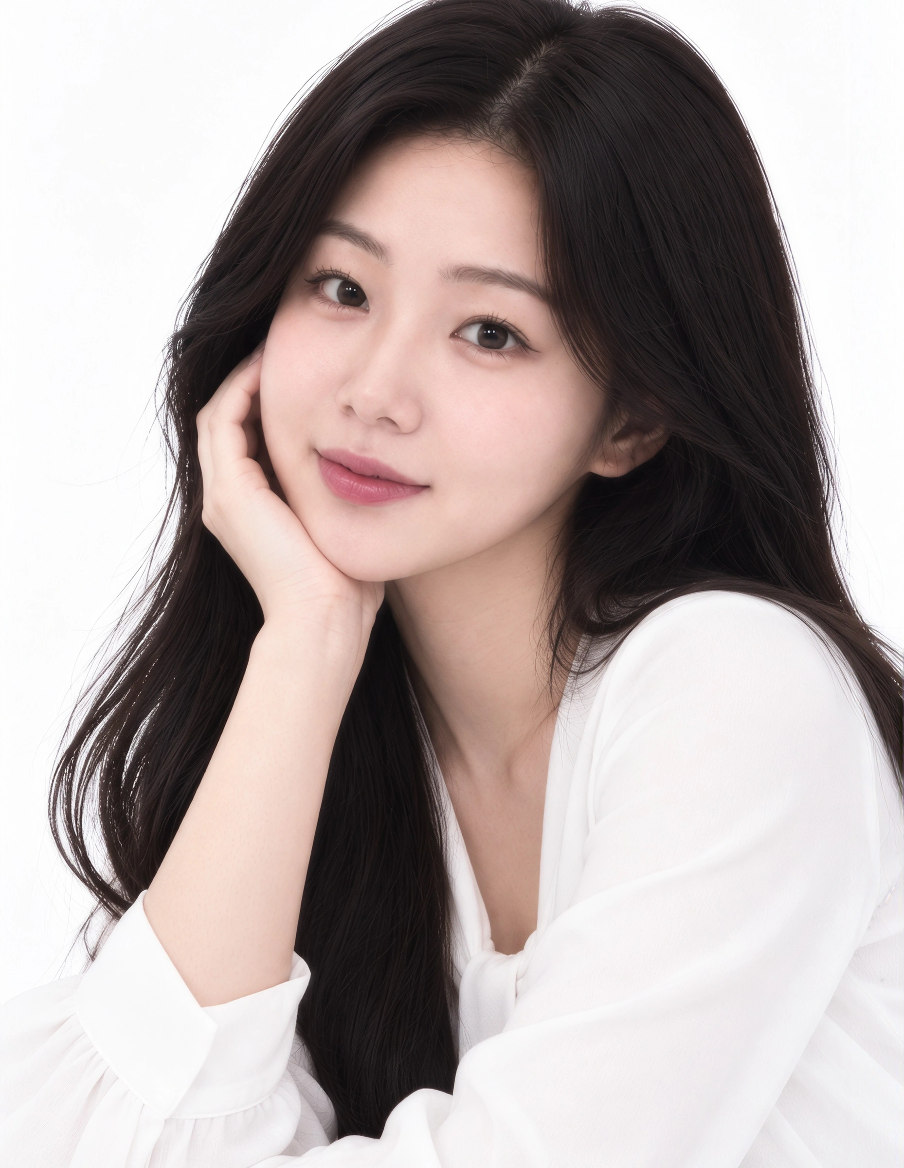 Portrait of Jiwon Lee in a white blouse